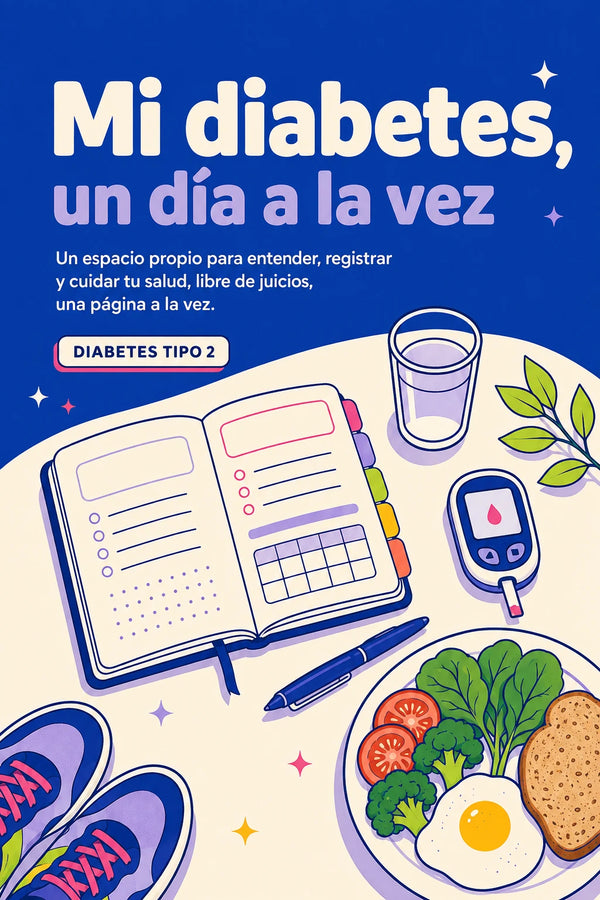Tapa del workbook en PDF Mi diabetes, un día a la vez